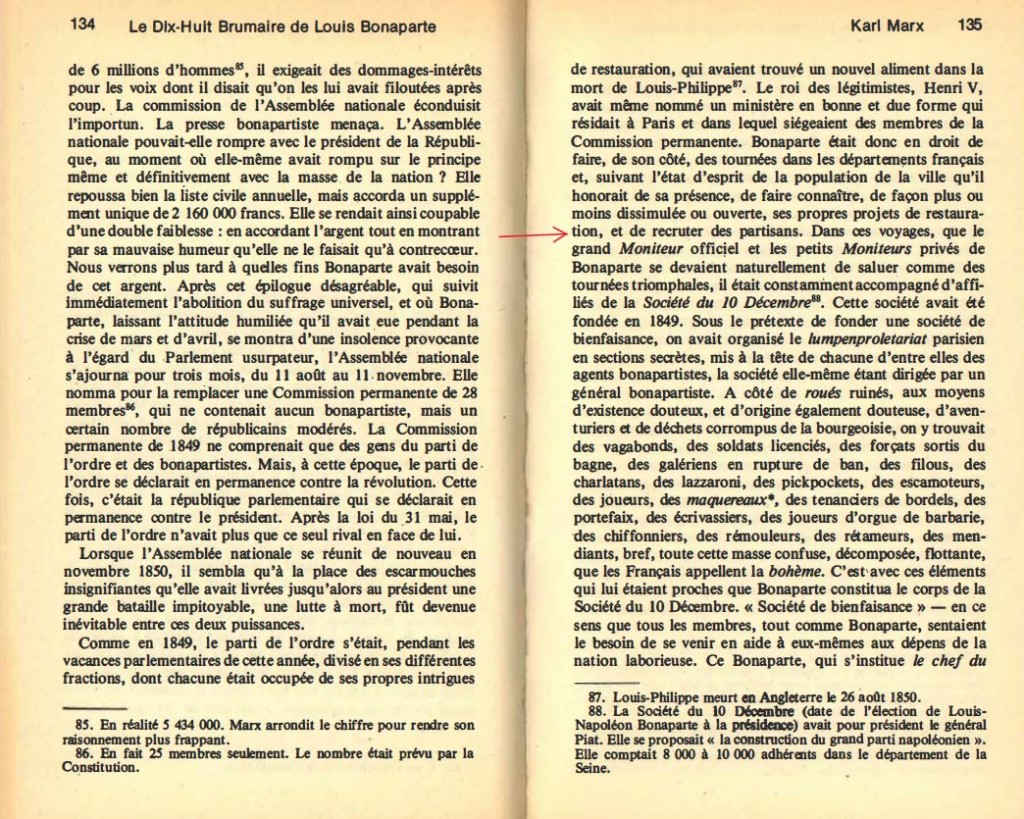«Le 18 Brumaire de Louis Bonaparte» de Karl Marx SILO «Le 18 Brumaire de Louis Bonaparte» de Karl Marx SILO